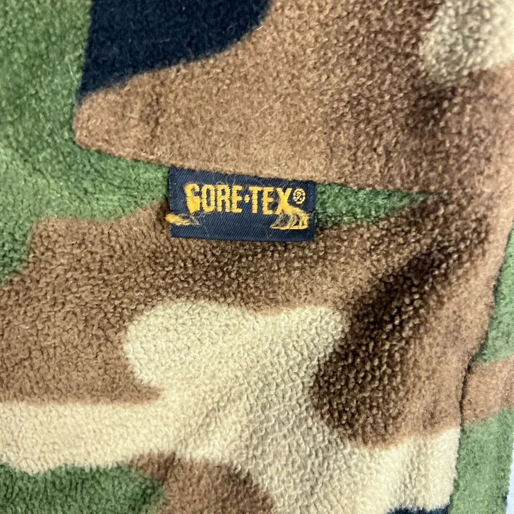 Remington Gore-Tex Fleece Camo Pants Mens Large Woodland Camouflage Hunting USA